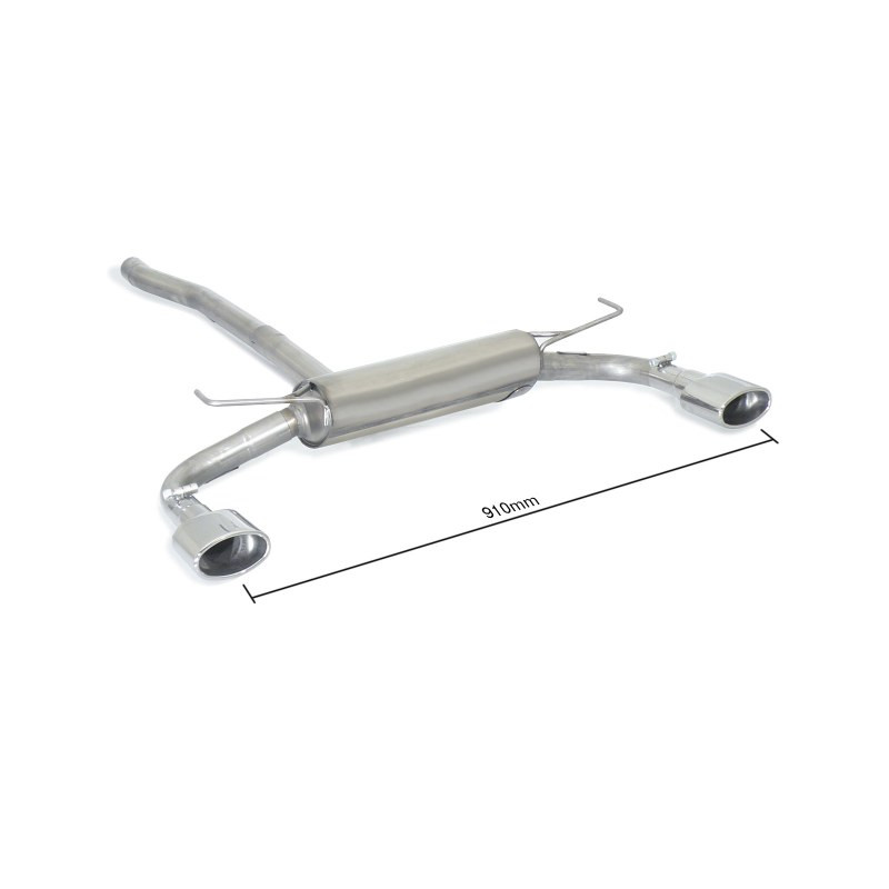 Silencieux arrière Ragazzon pour FIAT 500X (11/2014 - Aujourd'hui) 50.0547.10