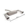Silencieux arrière Ragazzon pour SEAT Leon III (5F) (09/2012 - Aujourd'hui) 50.0568.12 / VOLKSWAGEN Golf VII (08/2012