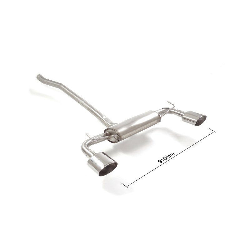 Silencieux arrière Ragazzon pour Jeep Renegade 1.6 Multijet 1.4 multiair