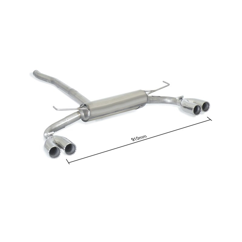 Silencieux arrière Ragazzon pour FIAT 500X (11/2014 - Aujourd'hui) 50.0741.25