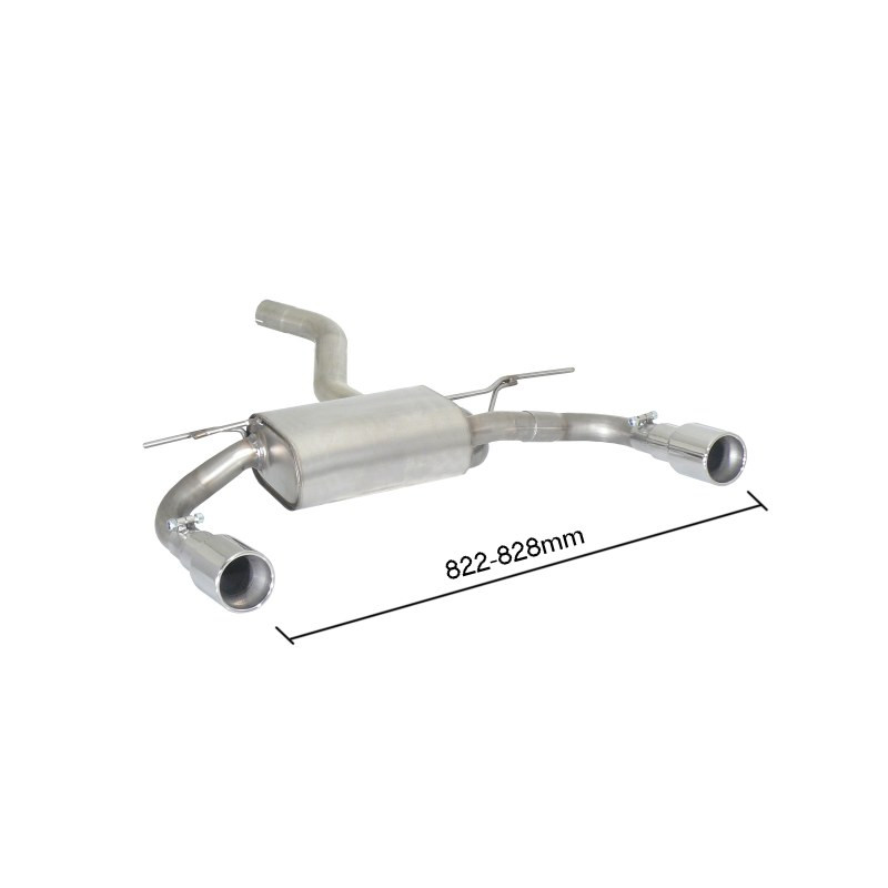 Silencieux arrière Ragazzon pour BMW Série 3 (F30) Berline (11/2011 - Aujourd'hui) 50.0727.05