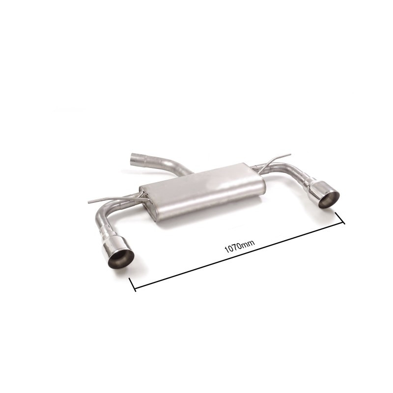 Silencieux arrière Ragazzon pour VOLKSWAGEN Golf VII Facelift (11/2016 - Aujourd'hui) 50.0872.61