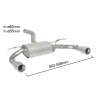 Silencieux arrière Ragazzon pour BMW Série 3 Gran Turismo (F34) (03/2013 - Aujourd'hui) 50.0881.05