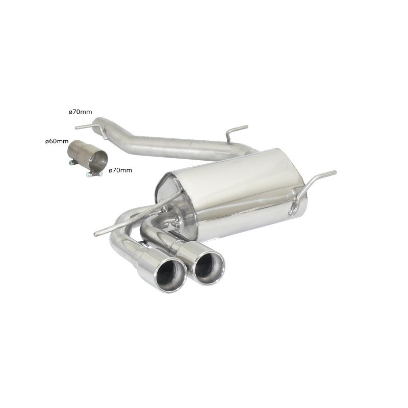 Silencieux arrière Ragazzon pour AUDI S3 (8P) (10/2006 - 08/2012) 50.0916.26