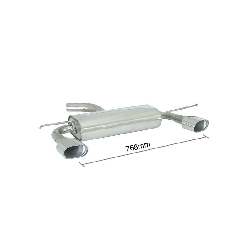 Silencieux arrière Ragazzon pour SEAT Leon II (1P) (07/2005 - 01/2013) 50.0157.11