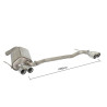 Silencieux arrière Ragazzon pour ALFA ROMEO 156 Facelift (04/2003 - 11/2006) 50.0306.56