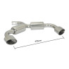 Silencieux arrière Ragazzon pour VOLKSWAGEN Golf VI (10/2008 - 11/2012) 50.0350.12 / Scirocco (13) (08/2008