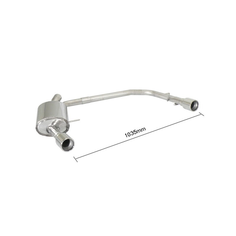 Silencieux arrière Ragazzon pour FORD S-Max (04/2006 - Aujourd'hui) 50.0327.05