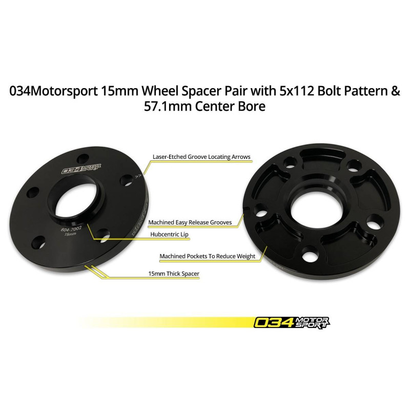Kit élargisseurs de voie Dynamic+ Flush 034Motorsport Volkswagen Golf MK7, GTI (2012-2020)