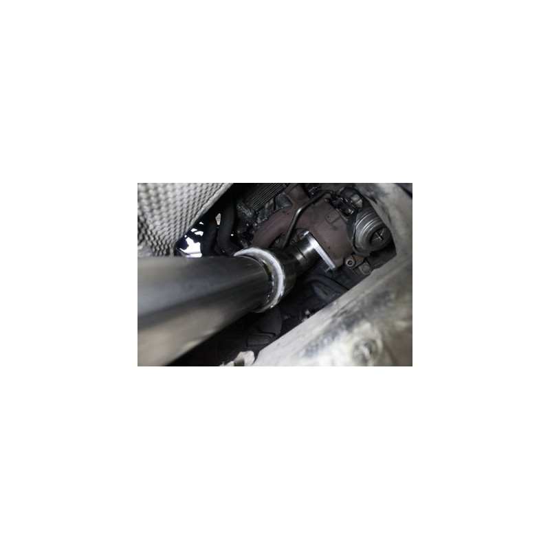 Darkside 2.5" inox Downpipe décata pour Mk5 plateforme 1.9 TDI avec GT1749V turbo