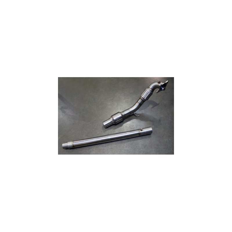 Darkside 3" inox Downpipe décata gros diamètre pour FWD Mk5 / Mk6 Golf 2.0 T FSI / TSI plateforme