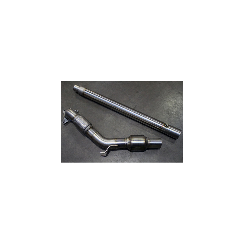 Darkside 3" inox Downpipe décata gros diamètre pour FWD Mk5 / Mk6 Golf 2.0 T FSI / TSI plateforme
