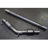 Darkside 3" inox Downpipe décata gros diamètre pour FWD Mk5 / Mk6 Golf 2.0 T FSI / TSI plateforme