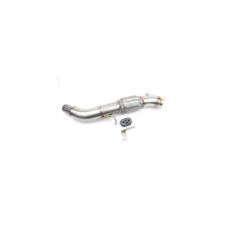 Darkside BMW 123D N47S moteur 3" inox Downpipe suppression FAP