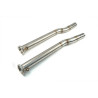 Darkside 2.5" inox Downpipes suppression FAP pour Audi A8 4.2 TDI
