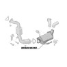 Darkside 2.5" inox Downpipe suppression FAP pour VW Touareg et Audi Q7