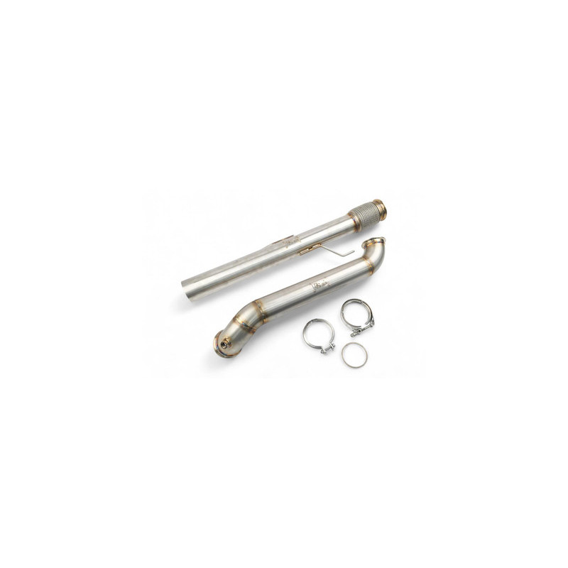 Darkside Amarok V6 3.0 TDI 3.5" DPF / Suppression catalyseur downpipe course - (pour raccordement ligne perso uniquement)