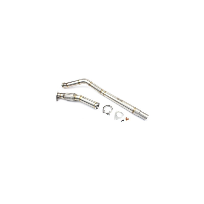 Darkside 2.5" inox Downpipe décata US Spec VW Passat 2.0 TDI 8v BHW