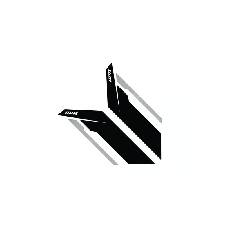 APR Sideburn Sticker-Black/Sil