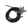 Juego de cables,SC,Negro,8Cyl,90/90 Gaines, Univ