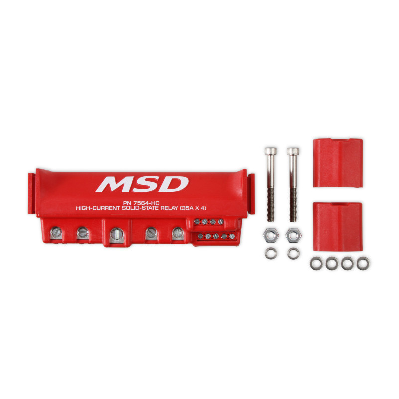 High-Current Solid State Relay 35AX4, Red