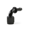 6AN Fitting 90 Deg Simple Barb, Blk