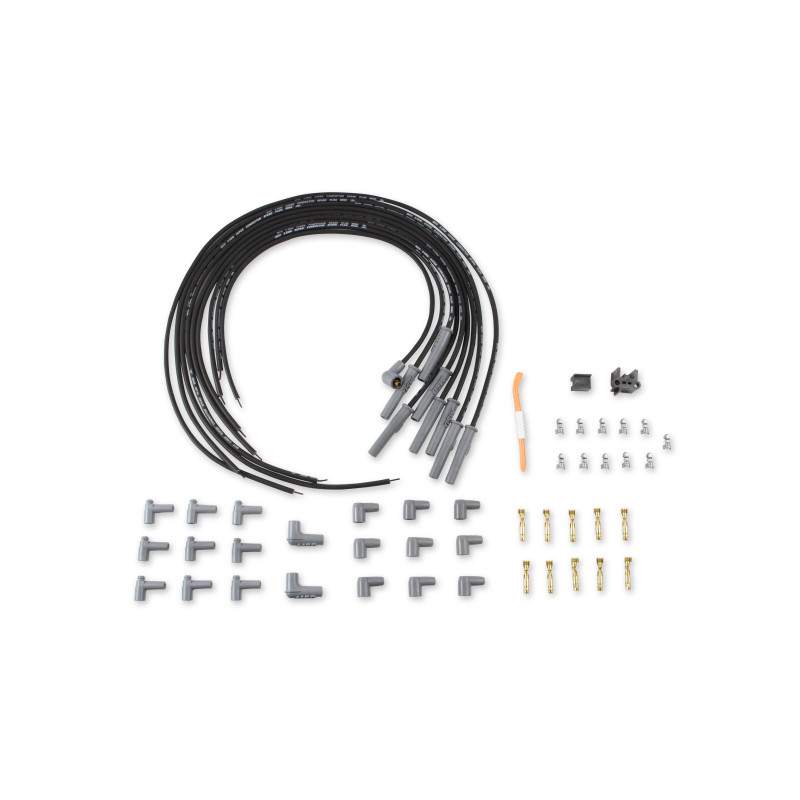 Wire Set, Noir, Universal 8 cyl. M/A