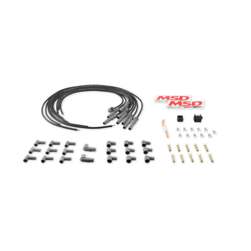 Wire Set, Noir, Universal 8 cyl. M/A