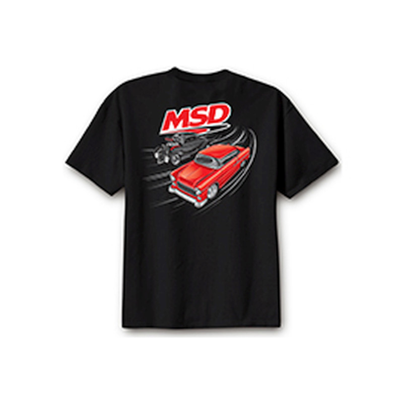 T-Shirt MSD Racer, Noir Medium