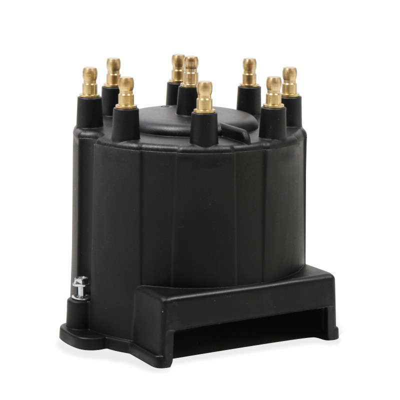 Black Dist Cap,GM HEI,Late Model, Ext Coil