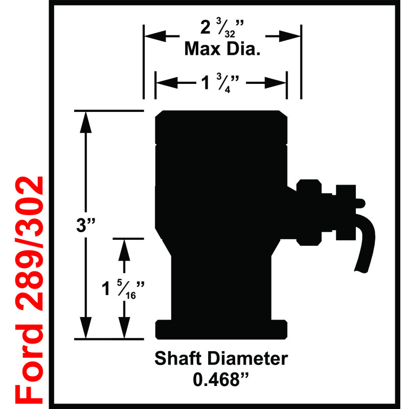 Cam Sync Plug, Ford 289 / 302