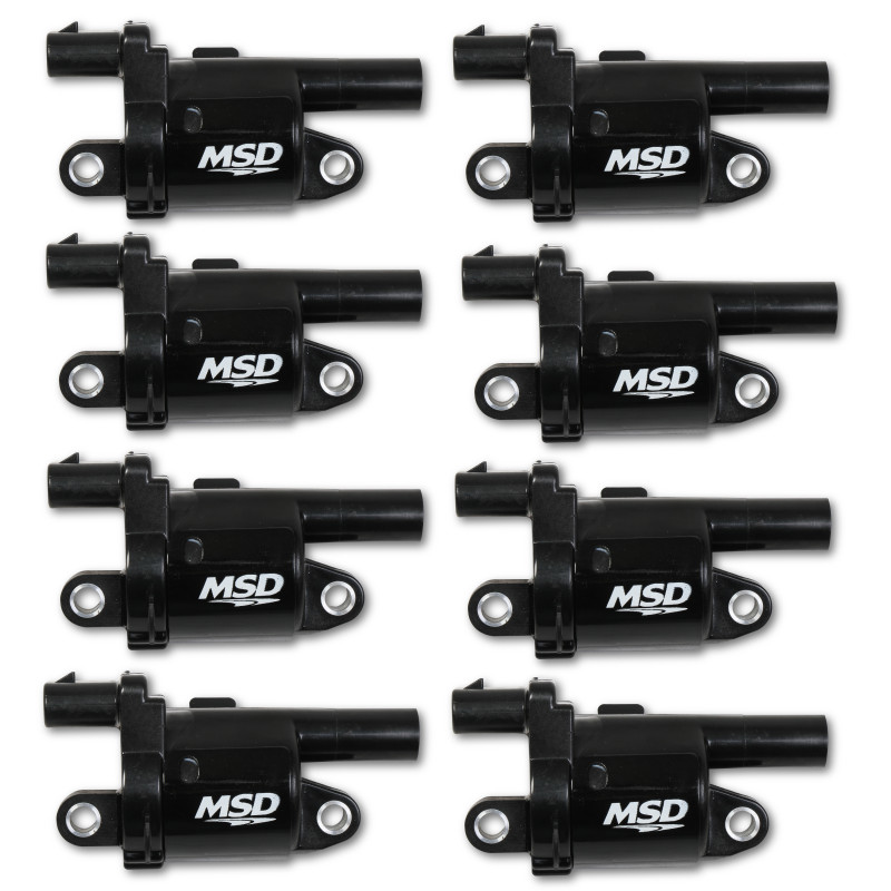 Bobinas, Negra, Round, '14 y posteriores GM V8, pack de 8