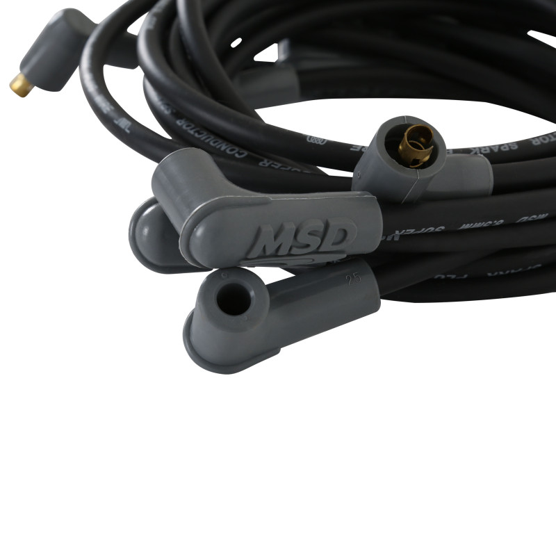 Wire Set, Black, SB Chevy, Socket Cap