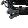 Wire Set, Black, SB Chevy, Socket Cap