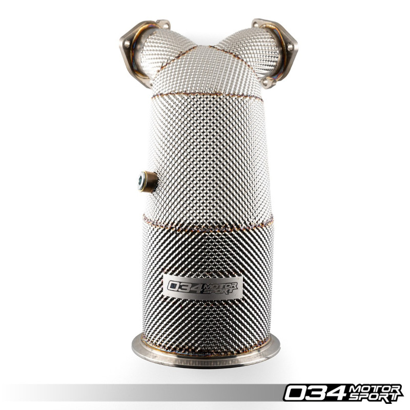 Stainless Steel Downpipe with Race Catalytic Converter 034Motorsport for Audi SQ5 B9/B9.5