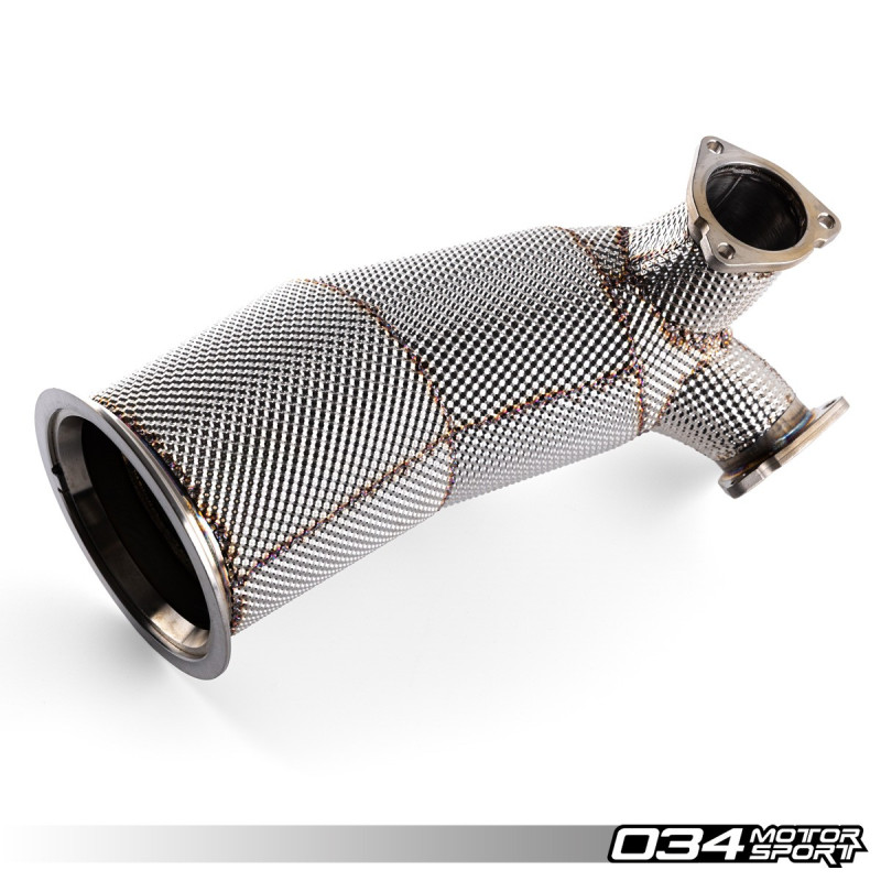 Downpipe in acciaio inox con catalizzatore racing 034Motorsport per Audi SQ5 B9/B9.5