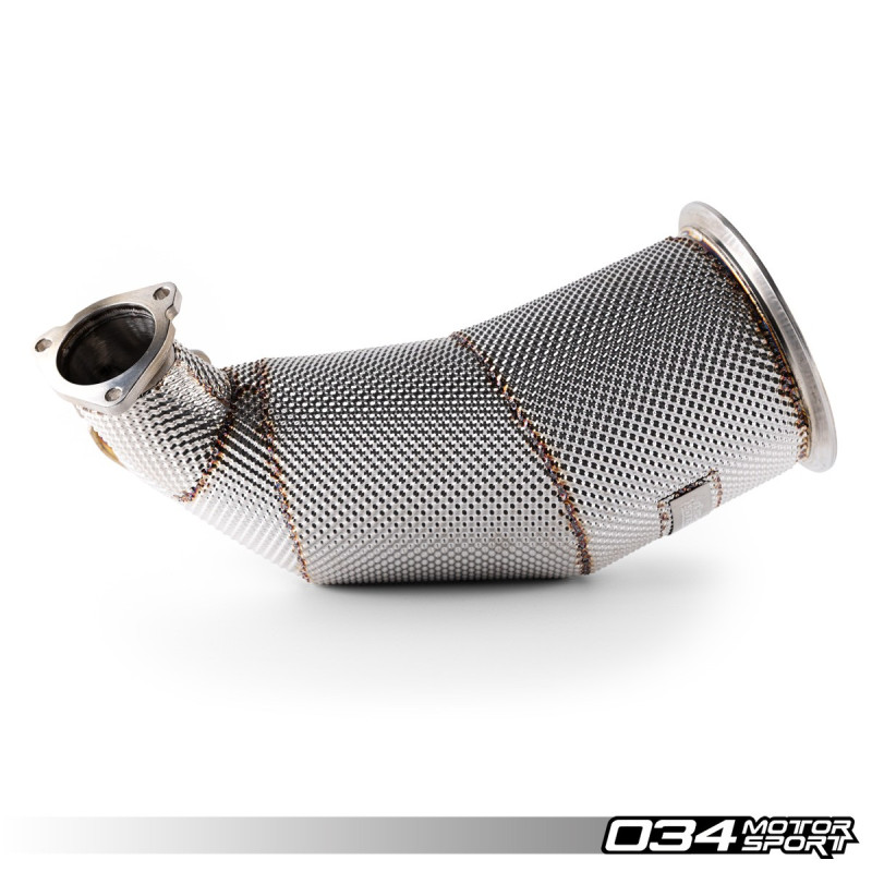 Edelstahl-Downpipe mit Rennkatalysator 034Motorsport für Audi SQ5 B9/B9.5
