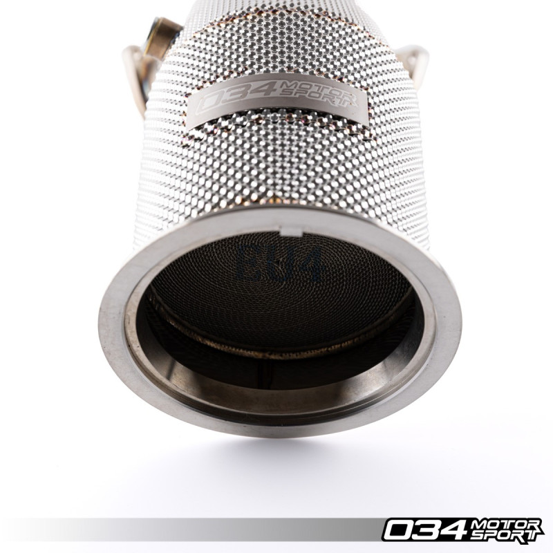 Stainless Steel Downpipe with Race Catalytic Converter 034Motorsport for Audi SQ5 B9/B9.5