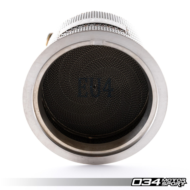 Stainless Steel Downpipe with Race Catalytic Converter 034Motorsport for Audi SQ5 B9/B9.5