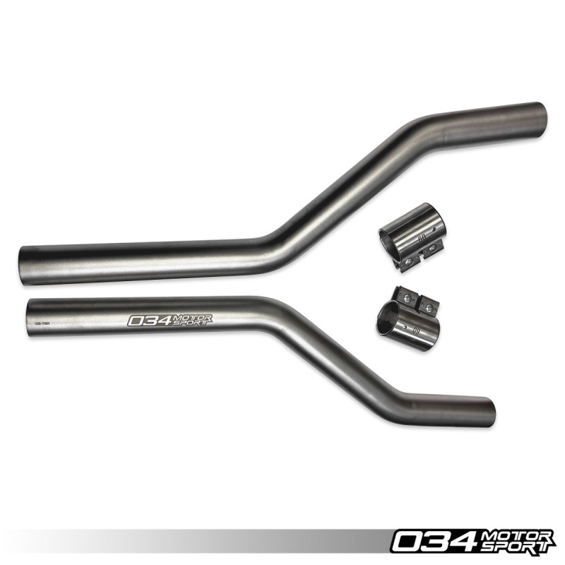 Tubos intermedios Res-X (eliminación del resonador delantero) 034Motorsport para Audi S4/S5 B9 3.0 TFSI