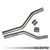 Tubos intermedios Res-X (eliminación del resonador delantero) 034Motorsport para Audi S4/S5 B9 3.0 TFSI