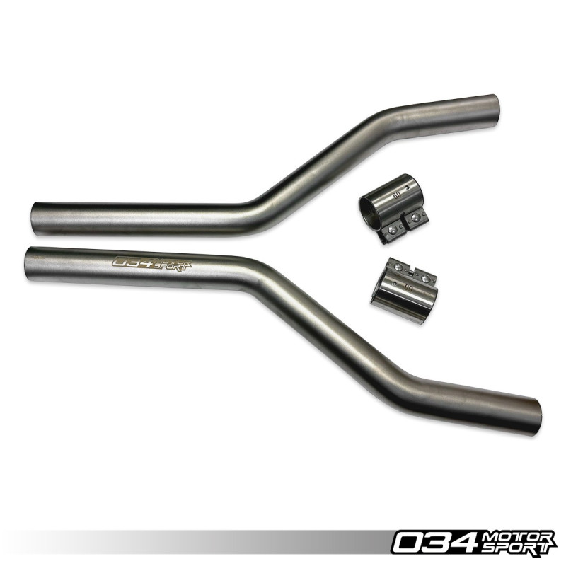 Tubos intermedios Res-X (eliminación del resonador delantero) 034Motorsport para Audi S4/S5 B9 3.0 TFSI