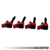 Juego de 4 bobinas de encendido de alto rendimiento rojas 034Motorsport para motores EA8XX (tipo MQB)