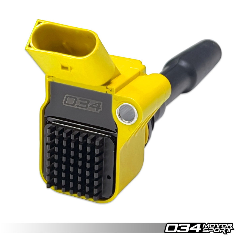 Set of 5 High-Output Yellow Ignition Coils 034Motorsport for engines EA8XX (MQB type)