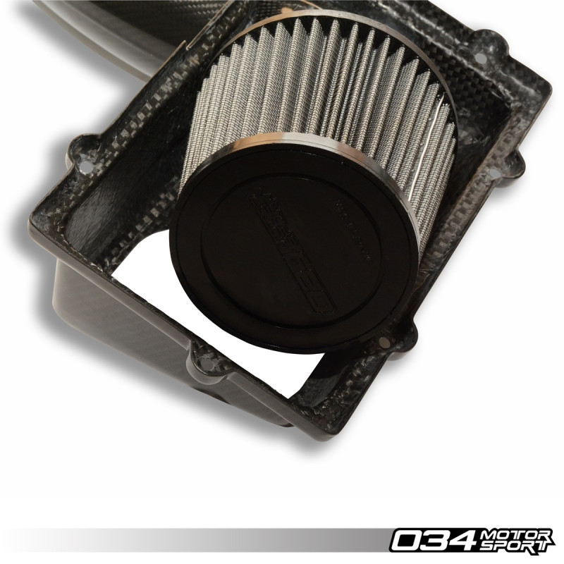 Aspirazione in carbonio X34 Open-Top 034Motorsport per Audi A3/S3/TT/TTS 8V e VW Golf 7 (MQB)