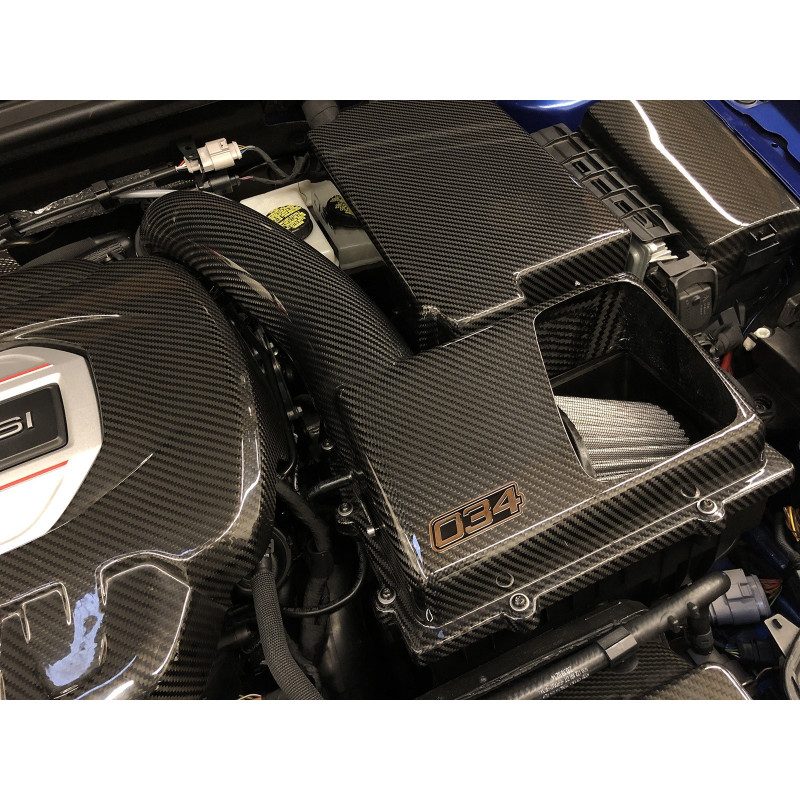 Aspirazione in carbonio X34 Open-Top 034Motorsport per Audi A3/S3/TT/TTS 8V e VW Golf 7 (MQB)