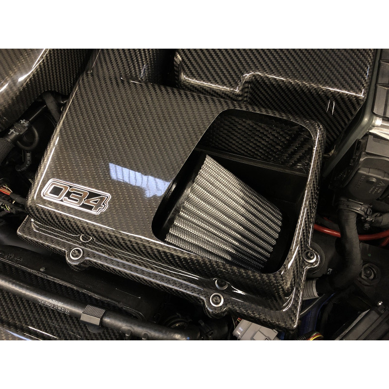 Aspirazione in carbonio X34 Open-Top 034Motorsport per Audi A3/S3/TT/TTS 8V e VW Golf 7 (MQB)