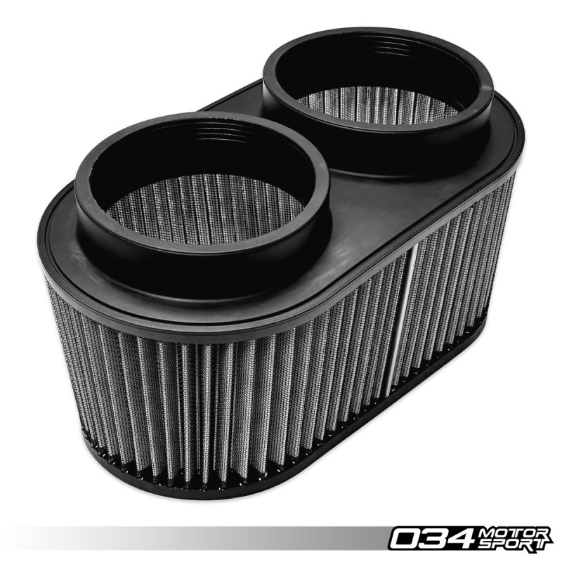 Hochleistungs-Kegelluftfilter 034Motorsport, Doppeleinlass 4 Zoll