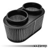 High-Performance Conical Air Filter 034Motorsport, Dual Inlet 4 Inch