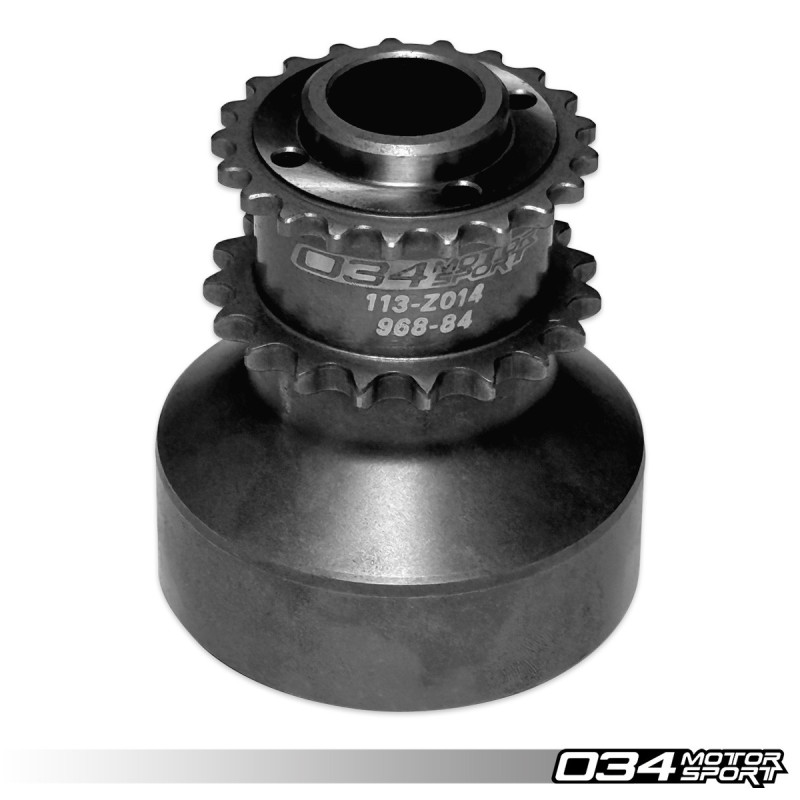 One-Piece Crank Hub 034Motorsport with Bolt Retainer Plate for BMW S55